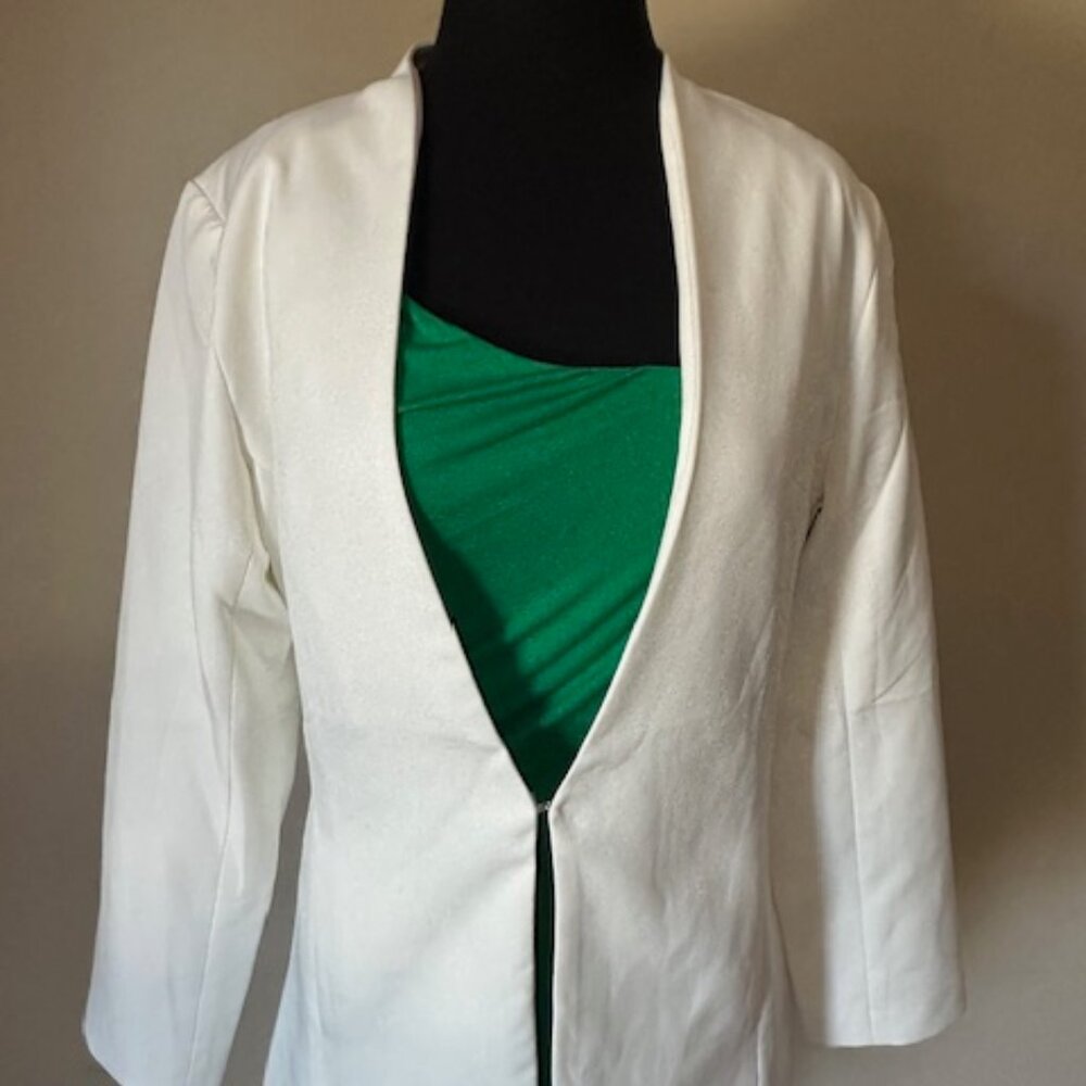 INC Elegant Green One-Shoulder Body-Con Dress 8549 NWT Boutique - Picture 6 of 10
